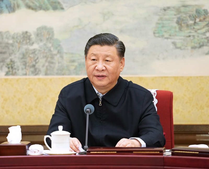 12月26日至27日，中共中央政治局召開“不忘初心、牢記使命”專題民主生活會，中共中央總書記習近平主持會議并發表重要講話。新華社記者 李學仁 攝
